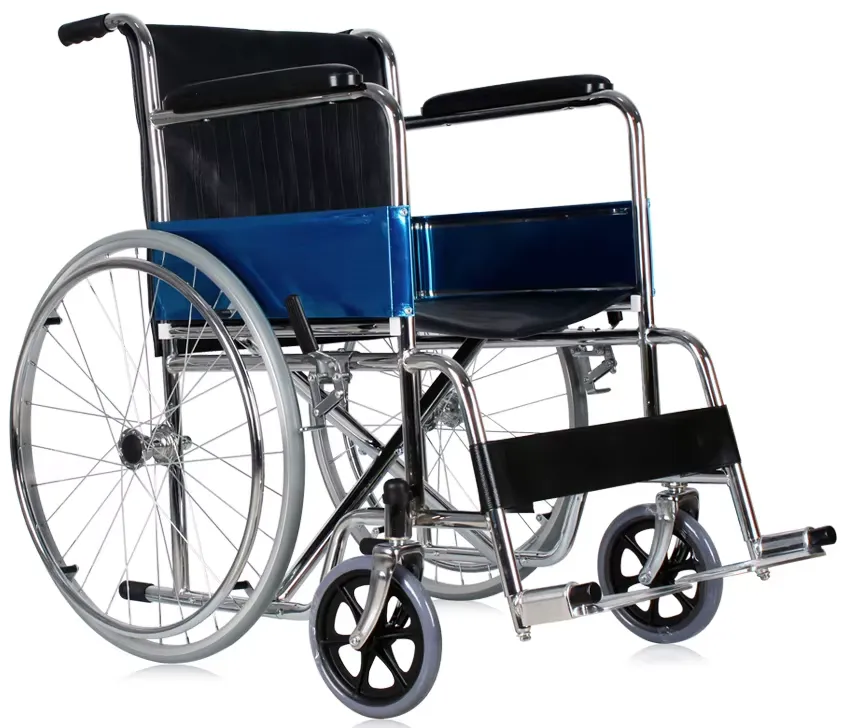 Existing AryMD 809 manual wheelchair photograph showing front three-quarter full chair alternate