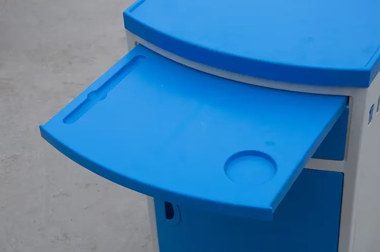 Pull-out tray detail on the pictured cabinet configuration