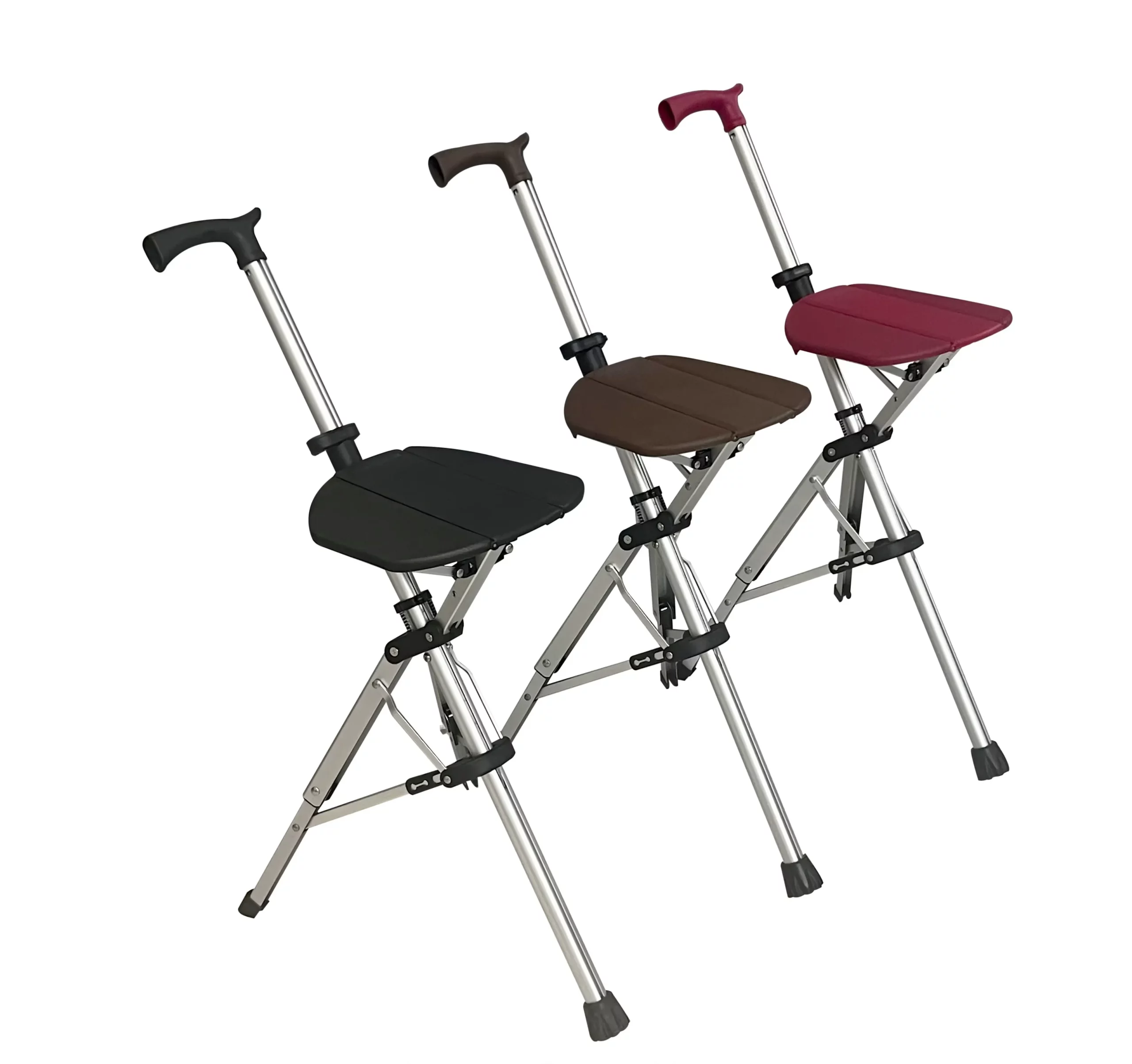 Existing AryMD folding cane seat image showing black, brown and red cane-seat color examples