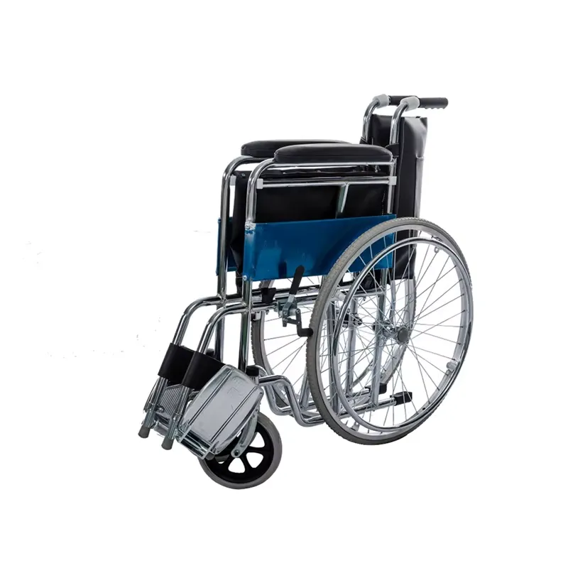 Existing AryMD 809 manual wheelchair photograph showing folded rear three-quarter view