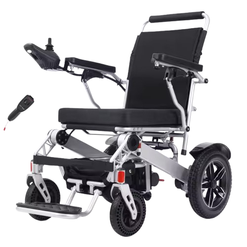 Wide seat electric wheelchair