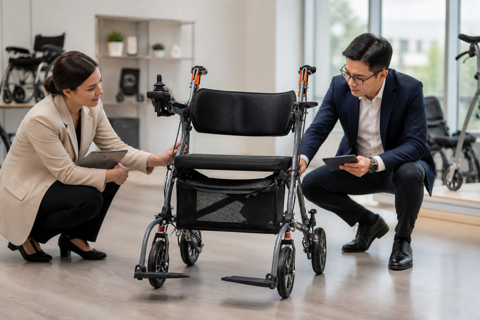 Electric walker supplier sample under professional review
