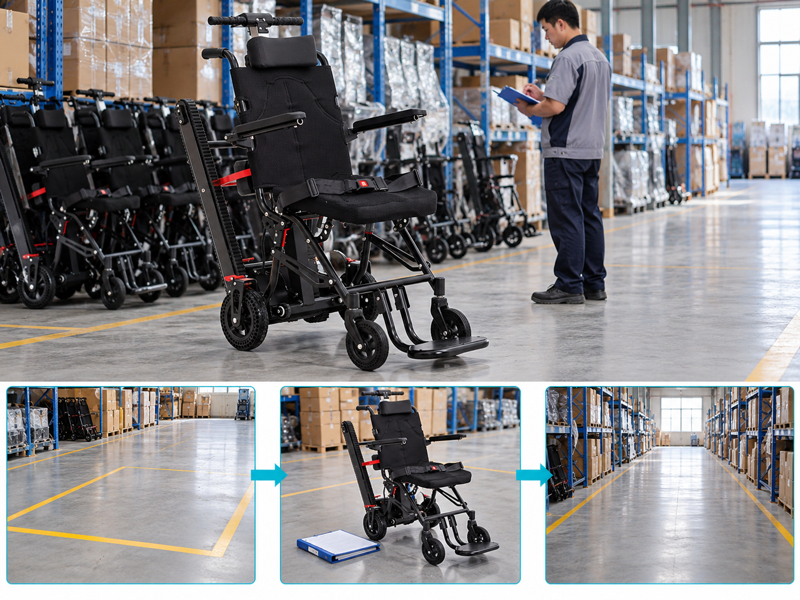Stair chair storage plan shown through an illustrative passenger stair-chair review