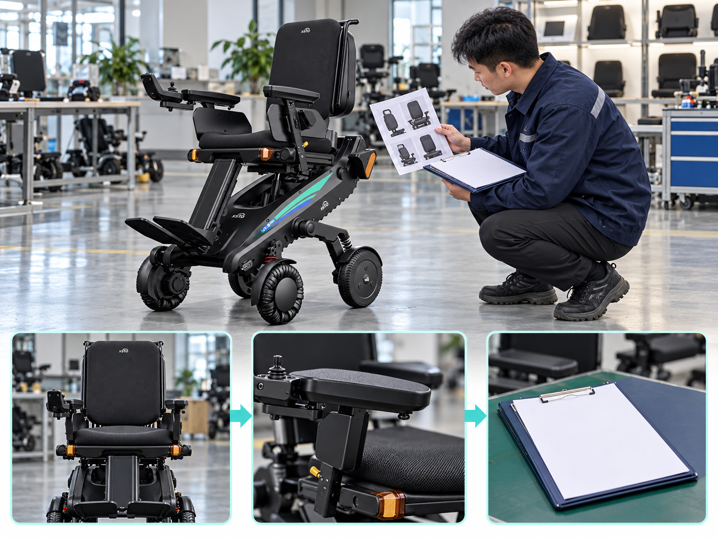 Illustrative XSTO X12 seat fit workflow chart; not product test evidence