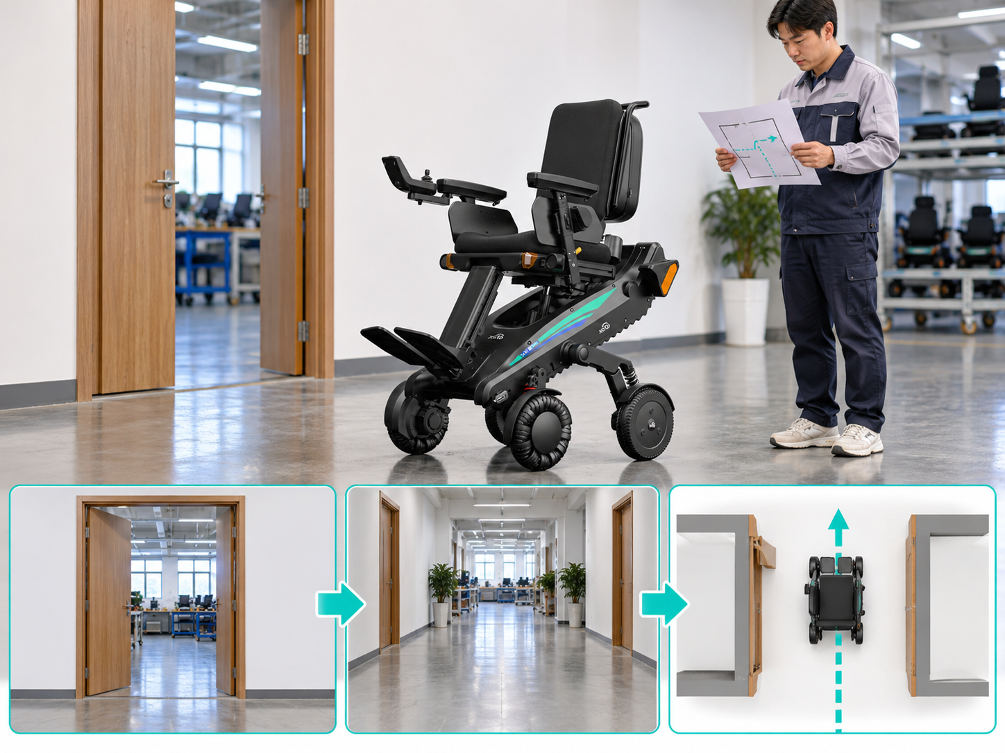 Illustrative XSTO X12 doorway fit workflow chart; not product test evidence