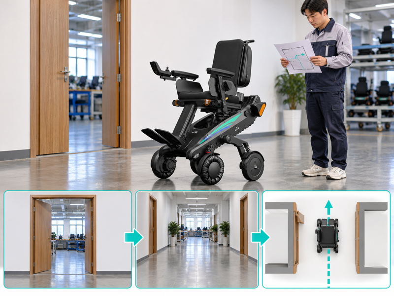 XSTO X12 doorway fit illustrated with the supplied product and a photographic review chart
