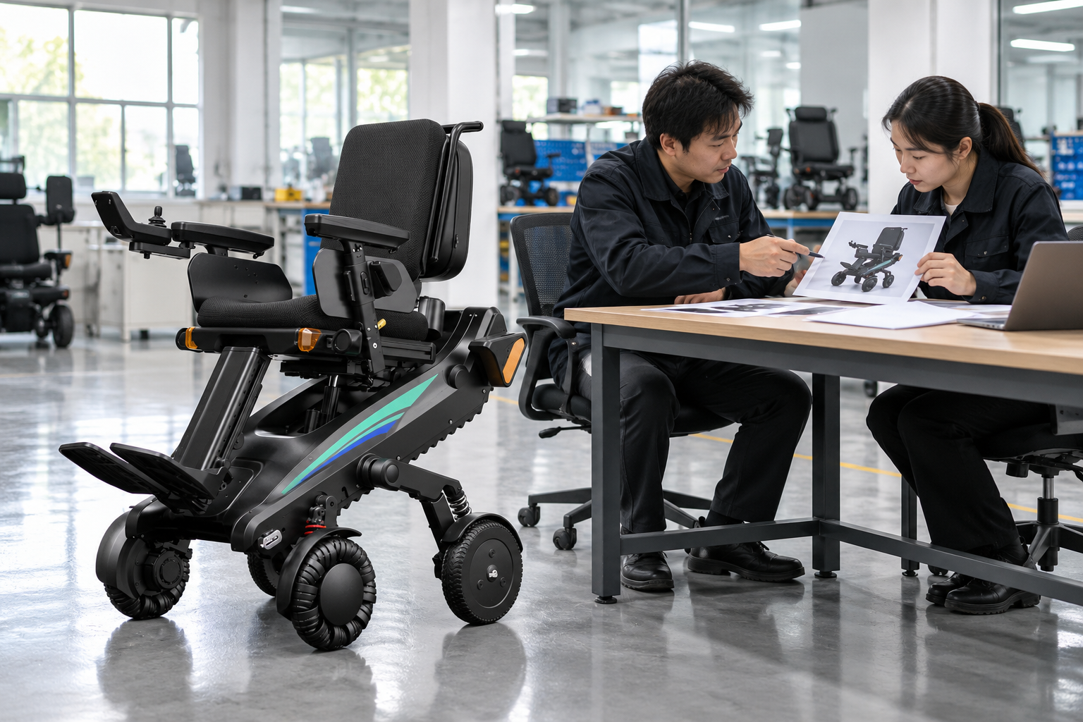 Illustrative XSTO X12 product and document review in a showroom