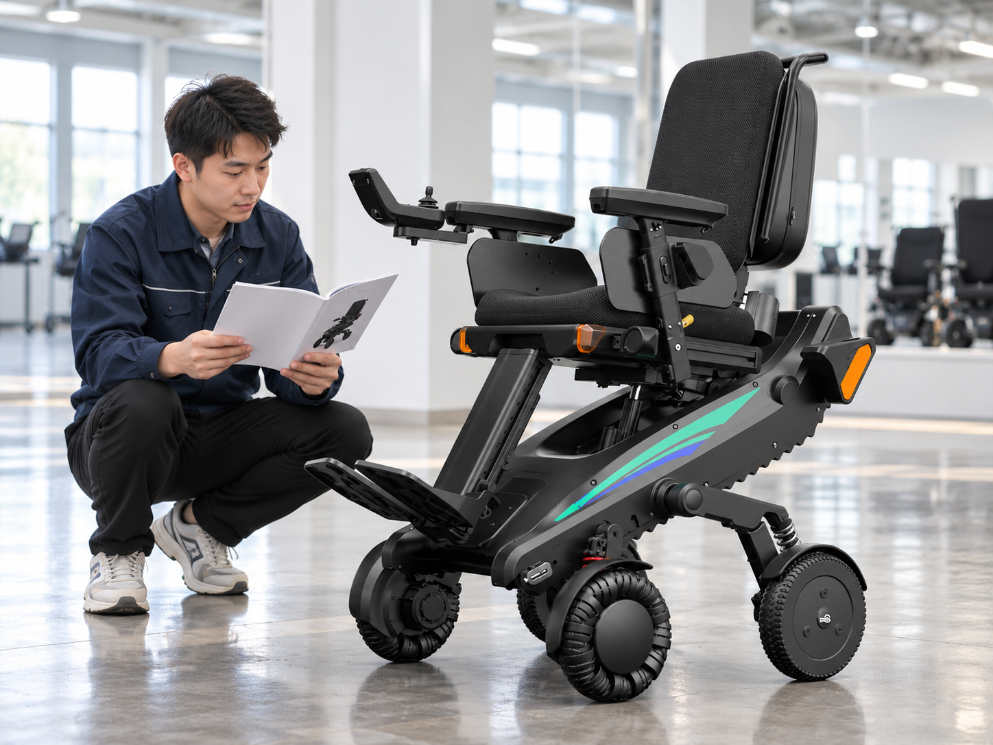 Illustrative XSTO X12 product and document review in a showroom